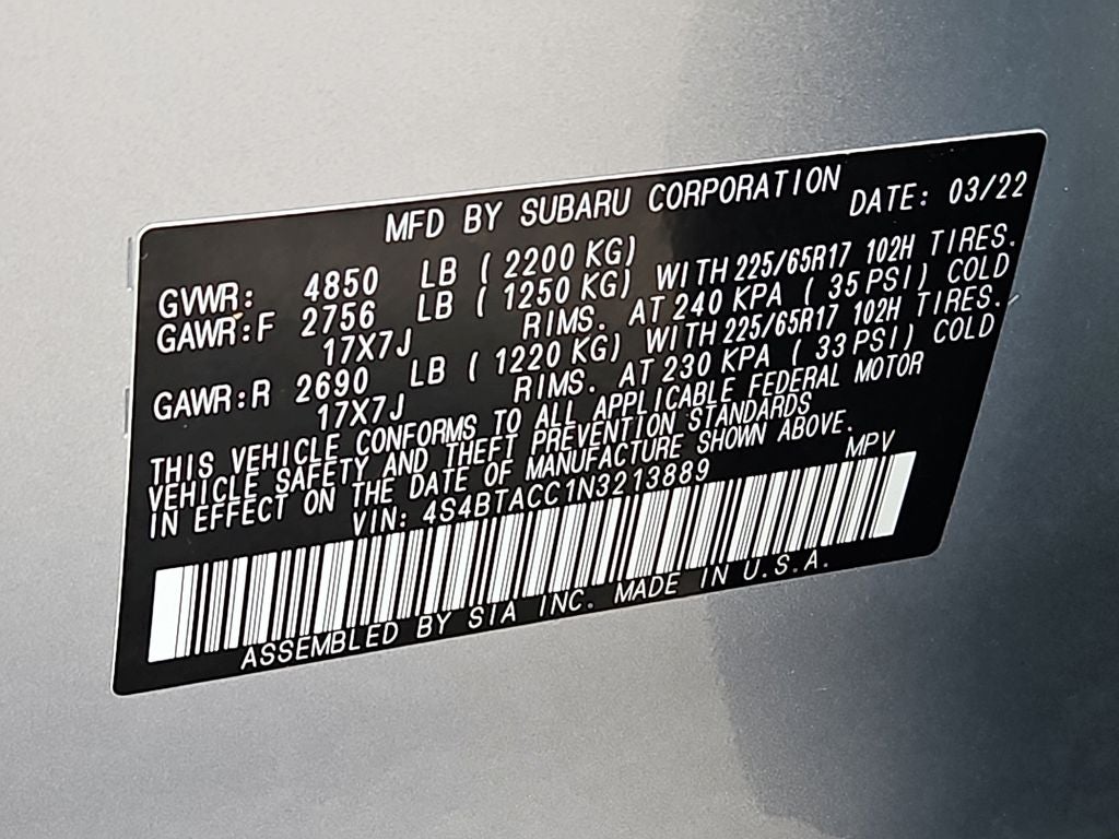 2022 Subaru Outback Premium