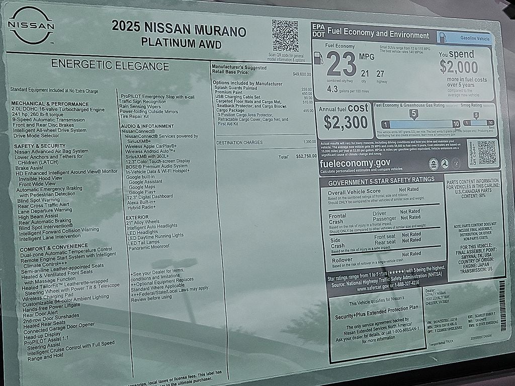 2025 Nissan Murano Platinum