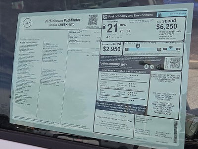 2026 Nissan Pathfinder Rock Creek