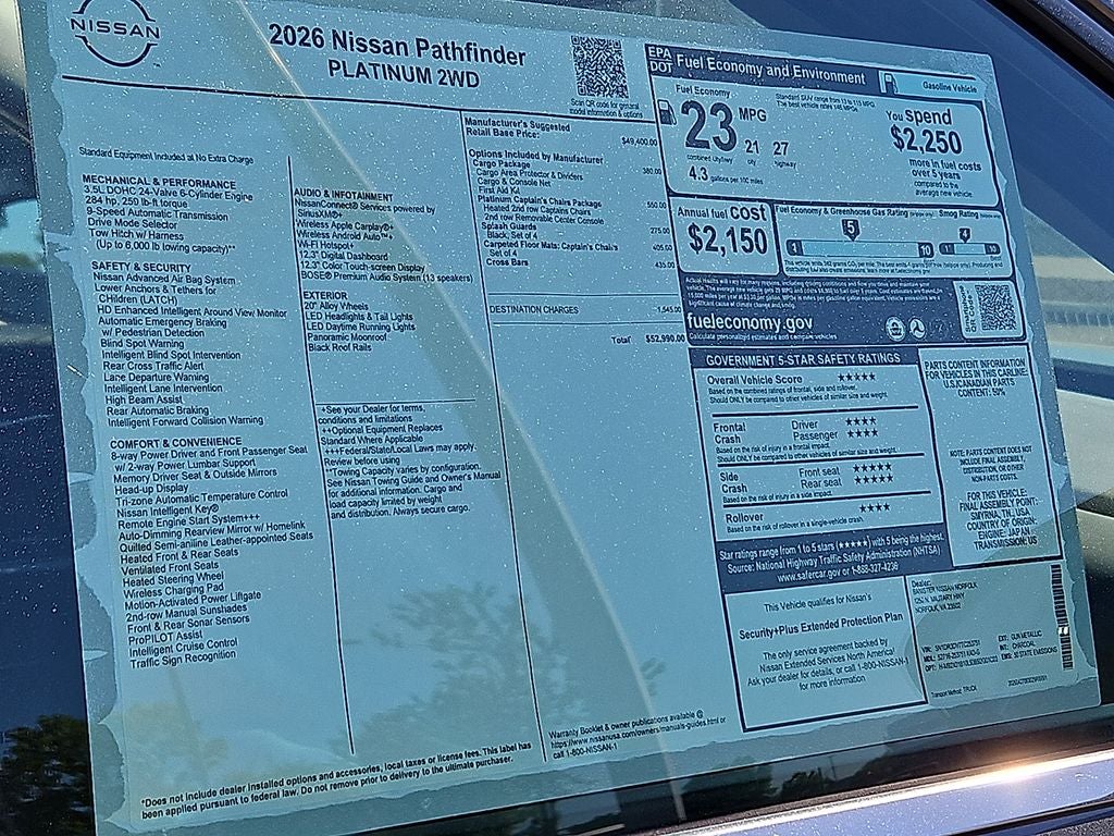2026 Nissan Pathfinder Platinum