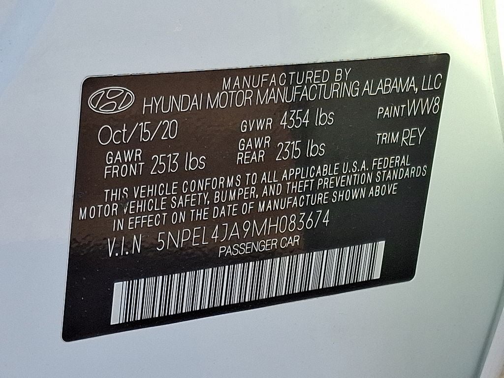 2021 Hyundai Sonata SEL