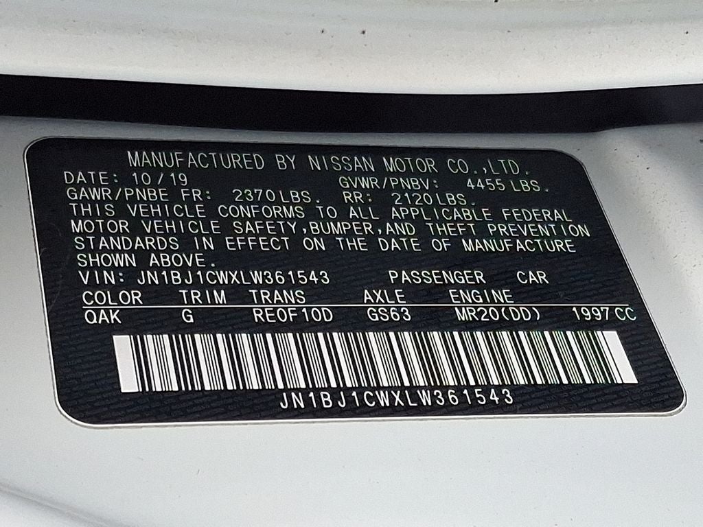 2020 Nissan Rogue Sport S