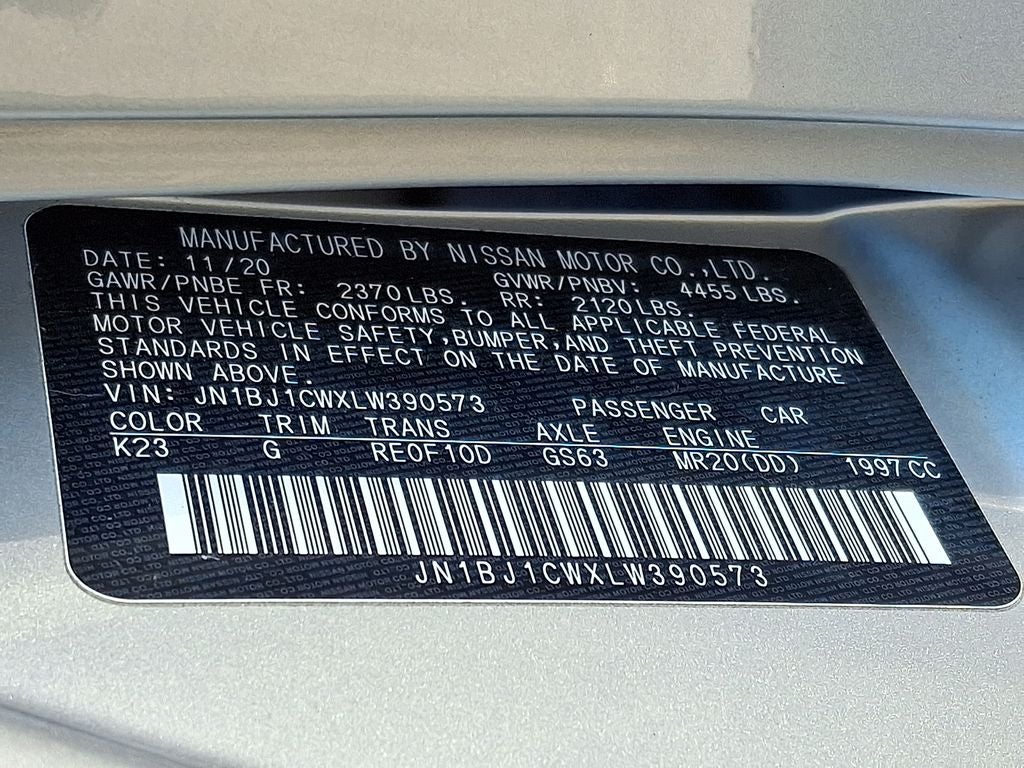 2020 Nissan Rogue Sport SV