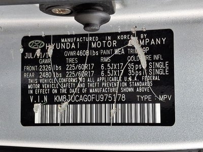 2015 Hyundai Tucson SE Sport Utility 4D