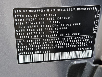 2022 Volkswagen Taos 1.5T SE