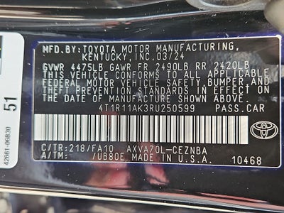 2024 Toyota Camry LE