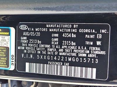 2021 Kia K5 LXS