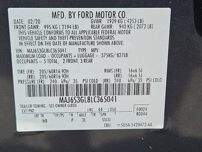 2020 Ford EcoSport SE