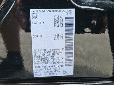 2023 Nissan Altima 2.5 SV