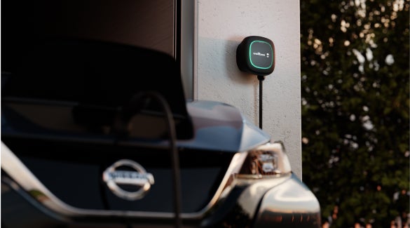 Nissan EV connected and charging with a Wallbox charger | Banister Nissan of Norfolk in Norfolk VA