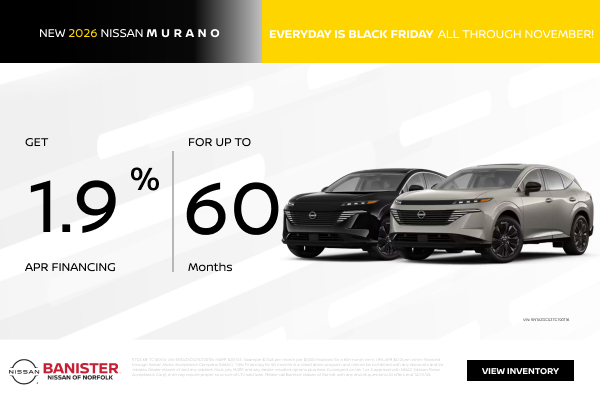 1.9% Financing up to 60 Months