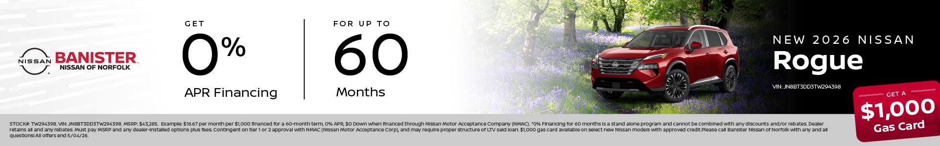 New 2026 Nissan Rouge 