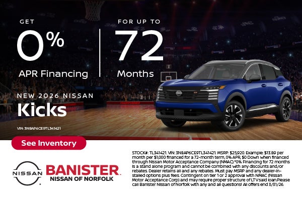 New 2026 Nissan Kicks