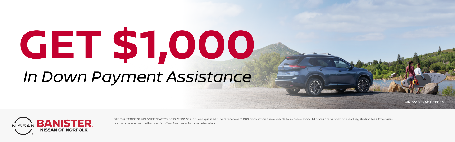 Get $1000 Down Payment Assistance